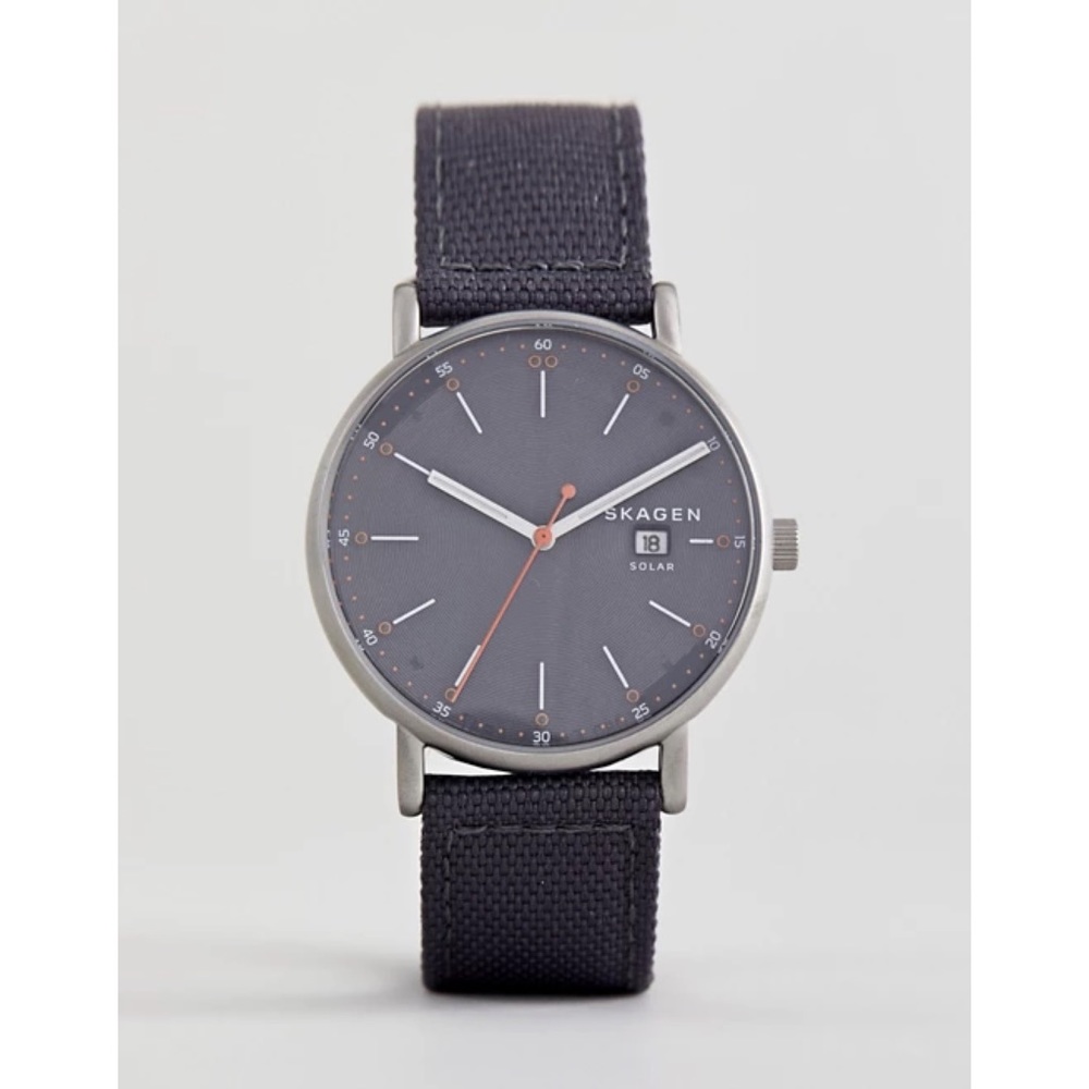 Skagen SKW6452 Signature Solar Grey Recycled Woven Men’s Watch